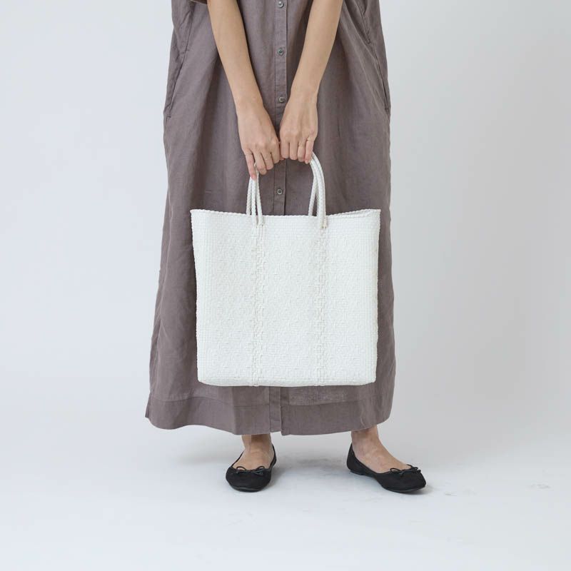 MERCADO BAG - ROMBO - White (M) | Letra｜レトラ公式通販