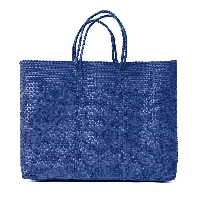 MERCADO BAG - ROMBO - Navy / White (M) | Letra｜レトラ公式通販