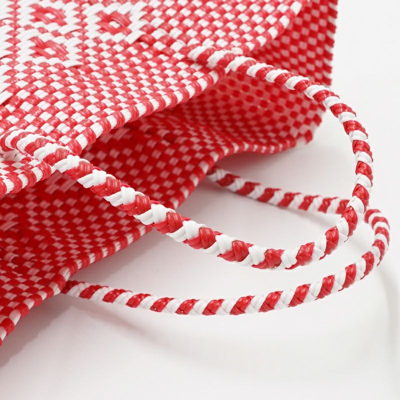 MERCADO BAG - ROMBO - Red / White (XS) | Letra｜レトラ公式通販