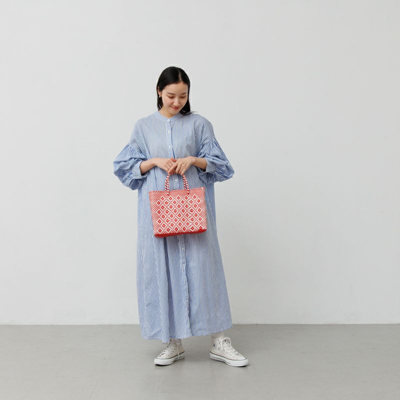 MERCADO BAG - ROMBO - Red / White (XS) | Letra｜レトラ公式通販