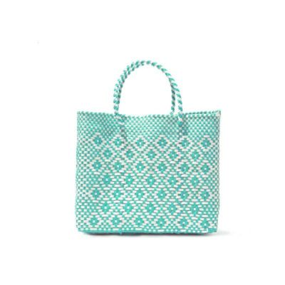 MERCADO BAG - ROMBO - Mint / White (XS)