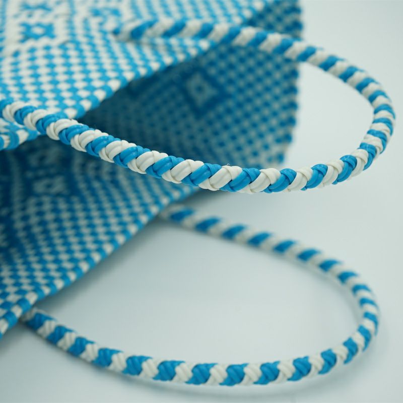 MERCADO BAG - ROMBO - Light Blue / White (XS) | Letra