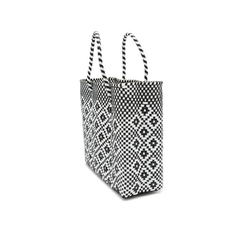 MERCADO BAG - ROMBO - Black / White (XS) | Letra｜レトラ公式通販