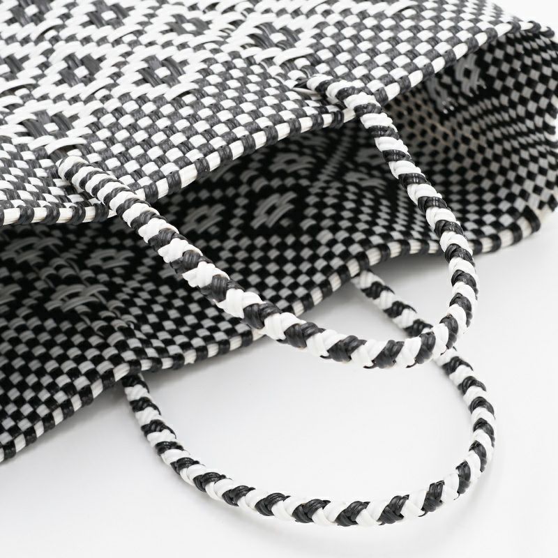 Letra MERCADO BAG ブラック/ホワイト Letra/レトラ】MERCADO BAG メルカドバッグ ROMBO S – BASIC AND