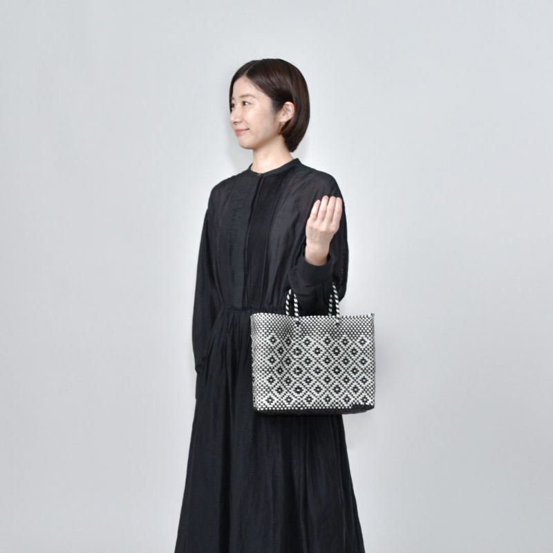 MERCADO BAG - ROMBO - Black / White (XS) | Letra｜レトラ公式通販