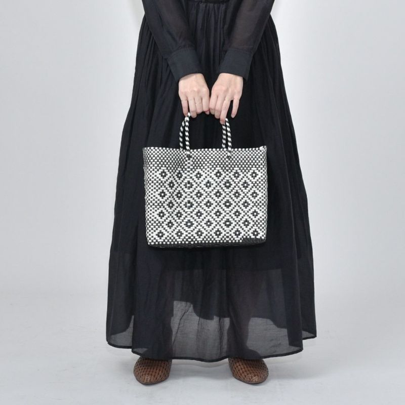 MERCADO BAG - ROMBO - Black / White (XS) | Letra｜レトラ公式通販