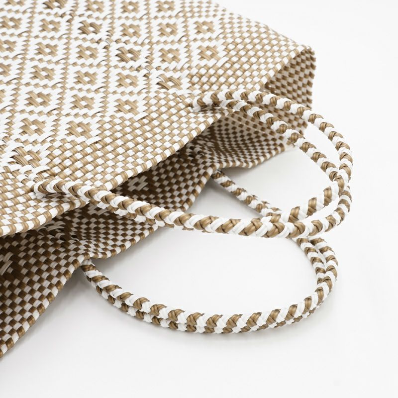 メルカドバック☆ROMBO - Gold / White (S) MERCADO BAG - ROMBO - Gold / White (S) | flower／フラワー