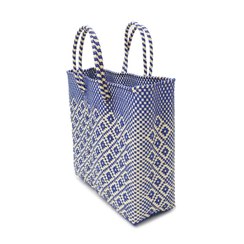 MERCADO BAG - ROMBO - Navy / Cream (S) | Letra｜レトラ公式通販