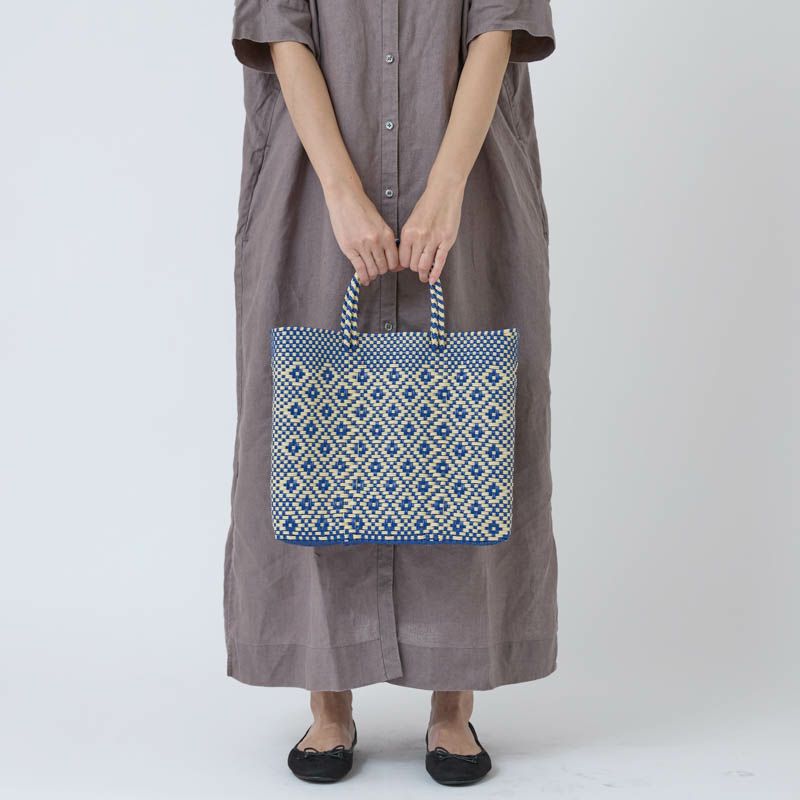 メルカドバッグ MERCADO BAG ブルー Mercado Bag | SEE CROSS BORDER 人気のおしゃれメルカドバッグ