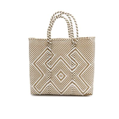MERCADO BAG - CANGREJO - Gold / White (S)