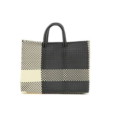 MERCADO BAG - CROSS LINE - SHORT STYLE - Black / Cream (SHORT S)