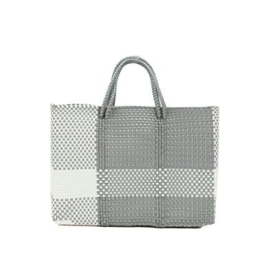 MERCADO BAG - CROSS LINE - SHORT STYLE - Silver / White (SHORT S)