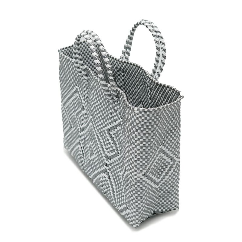 MERCADO BAG - CANGREJO - SHORT STYLE - Silver / White (SHORT