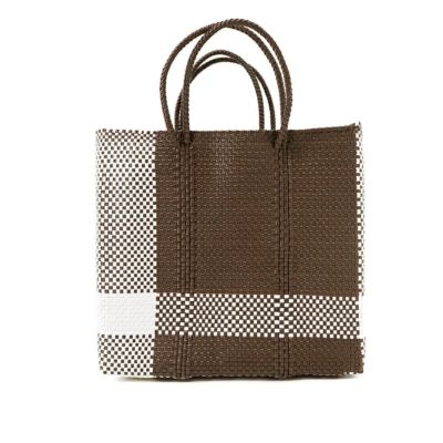 MERCADO BAG - CROSS LINE - White / Brown (M)