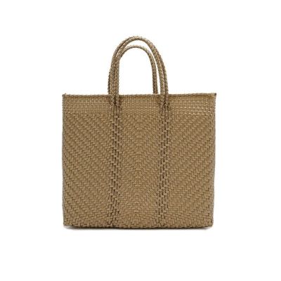 メルカド バッグ レトラ MINI CHECK BUCKET SLIM ゴールド x