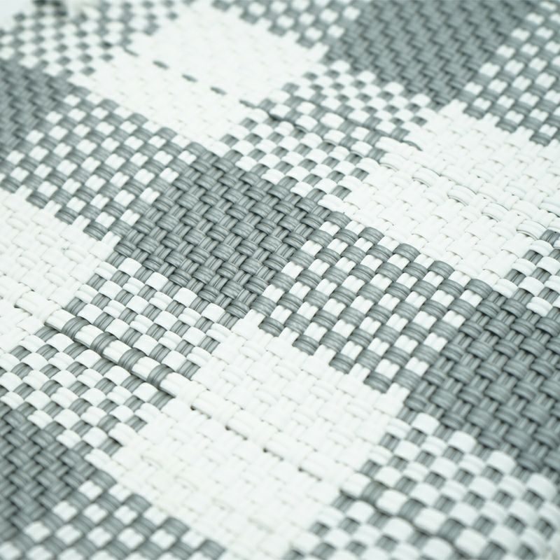 MERCADO BAG - BIG CHECK - Silver / White (XS) | Letra