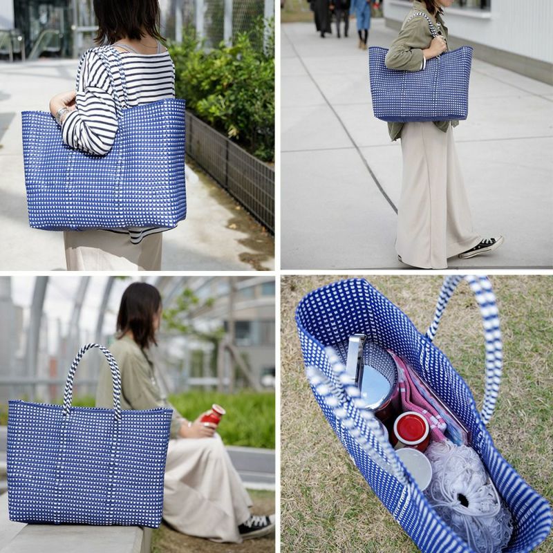 MERCADO BAG - BIG CHECK - Gold / White (L) | Letra｜レトラ