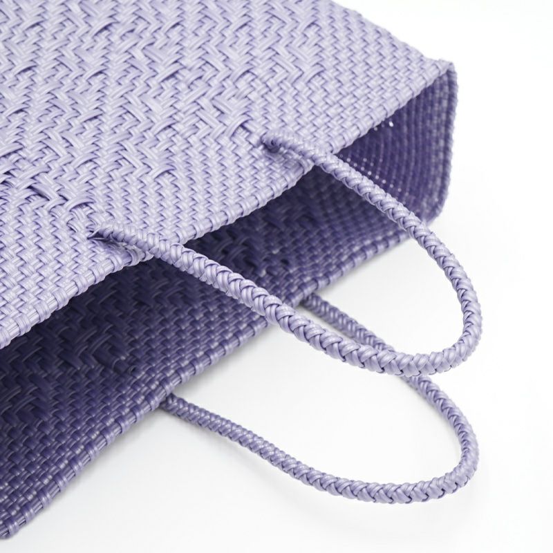 レトラメルカドバッグMパープル MERCADO BAG - ROMBO - Metallic Purple (M) | Letra｜レトラ