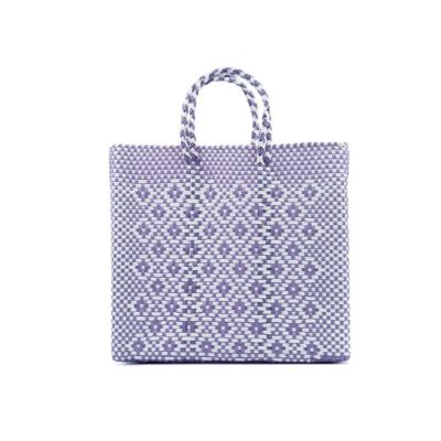 MERCADO BAG - ROMBO - Metallic Purple / White (S)