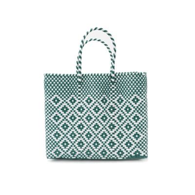 MERCADO BAG - ROMBO - Dark Green / White (XS)