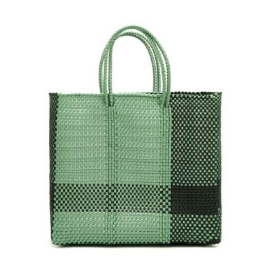 MERCADO BAG - CROSS LINE - Metallic Green / Black (M)
