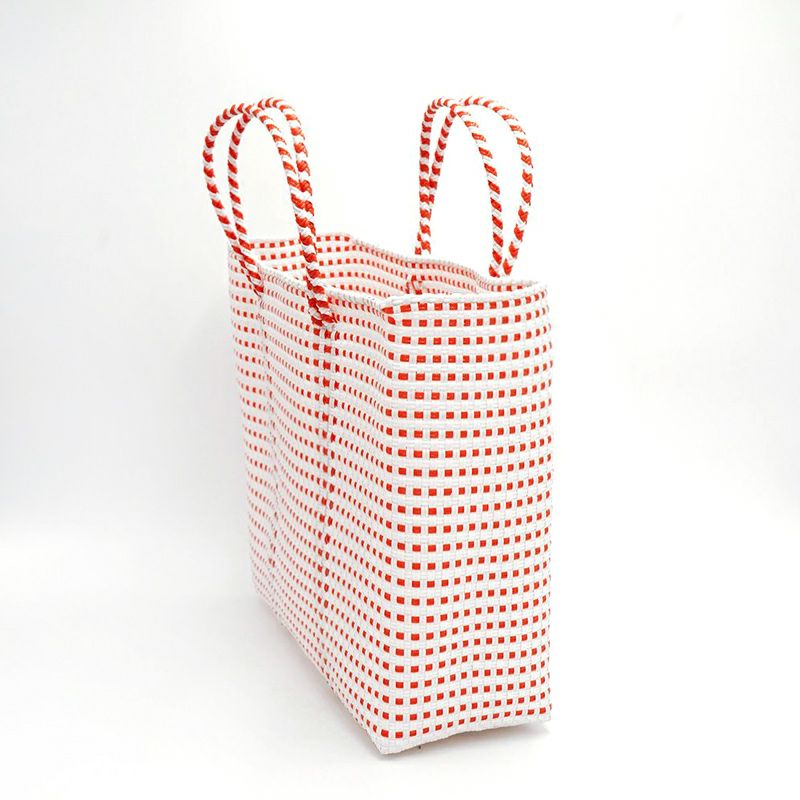 MERCADO BAG - MINI CHECK - Orange / White (S) | Letra｜レトラ公式通販