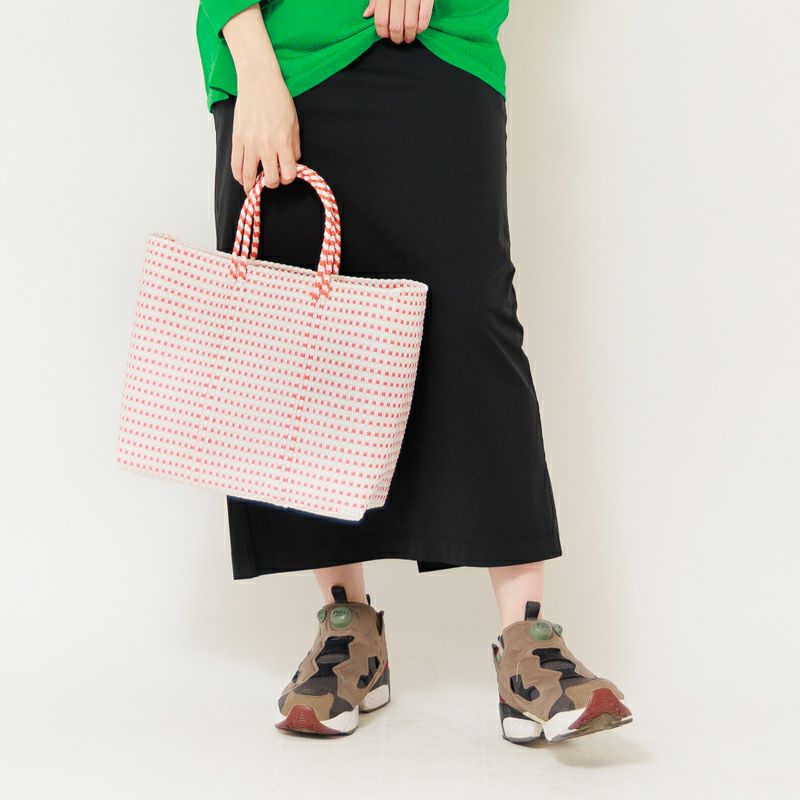 MERCADO BAG MINI CHECK Orange White (S) Letra｜レトラ公式通販