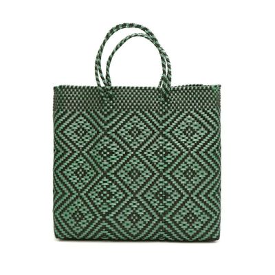 MERCADO BAG - BLOOM - Metallic Green / Black (M)