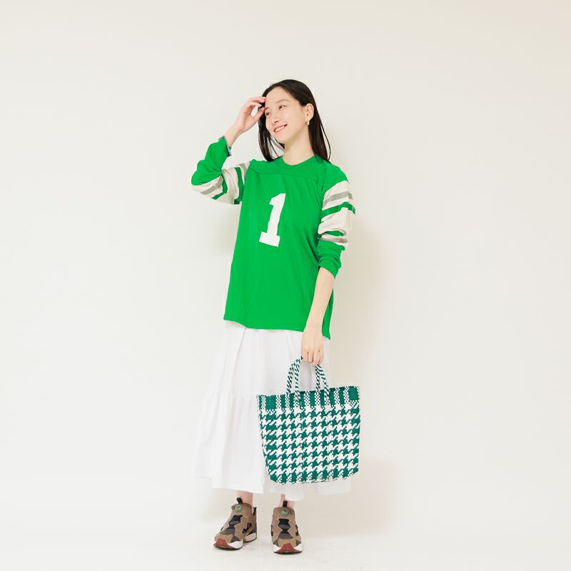 MERCADO BAG - CHIDORI - White / Dark Green (S) | Letra｜レトラ公式通販