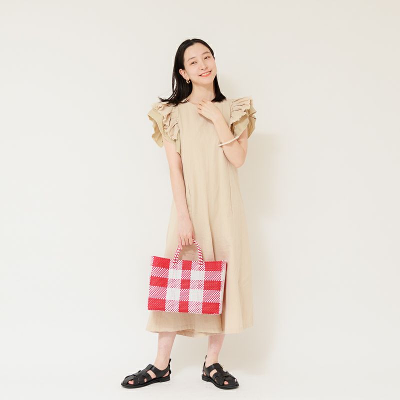 MERCADO BAG - ROMBO - Metallic Pink (S) | Letra｜レトラ公式通販