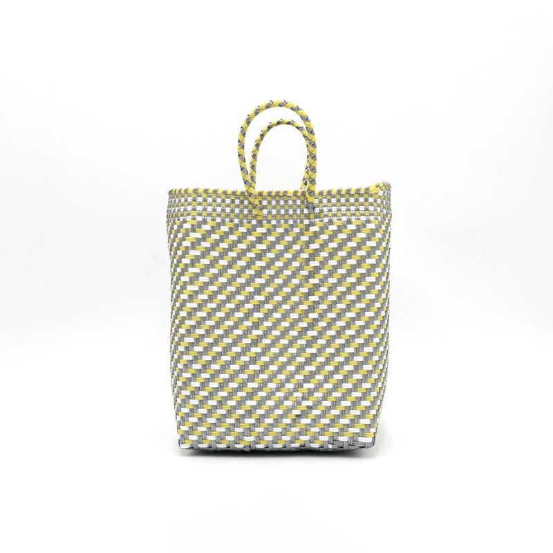 MERCADO BUCKET MULTI- Silver / Yellow / White (SHORT HANDLE