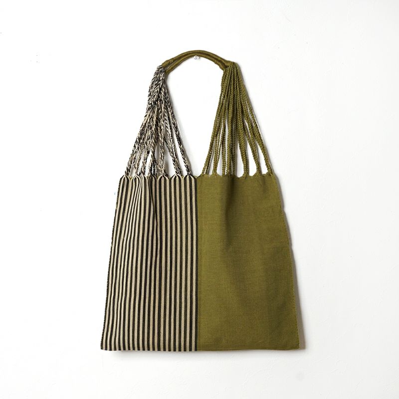 HAMMOCK BAG - SOLID & STRIPE - Khaki / Black | Letra｜レトラ公式通販