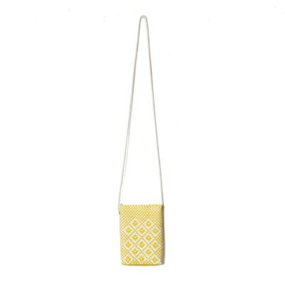 MERCADO POUCH - ROMBO - Yellow / White