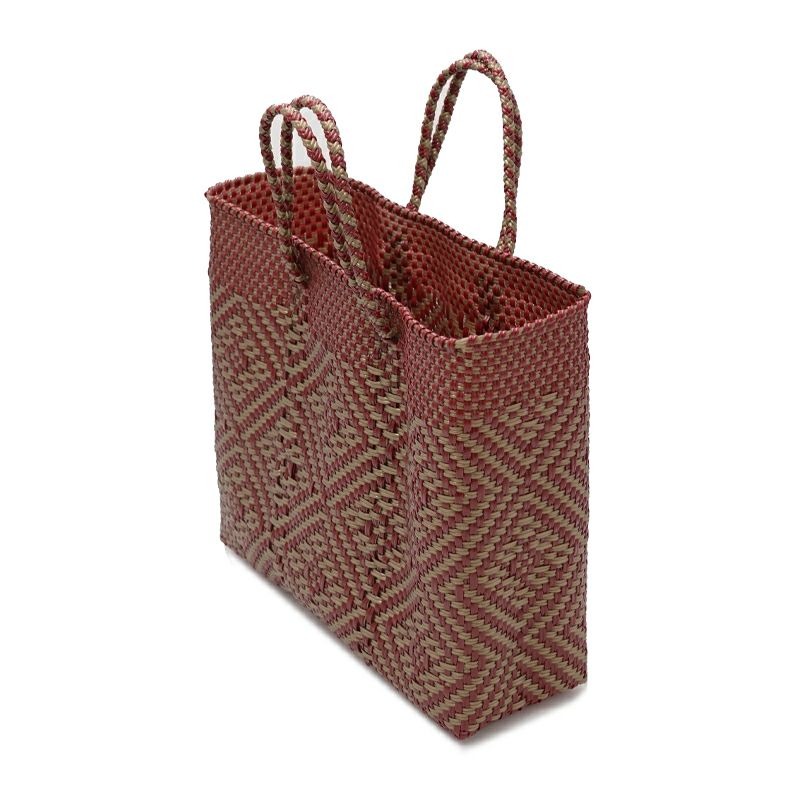 MERCADO BAG - BLOOM - Dark Red / Gold (S) | Letra｜レトラ公式通販