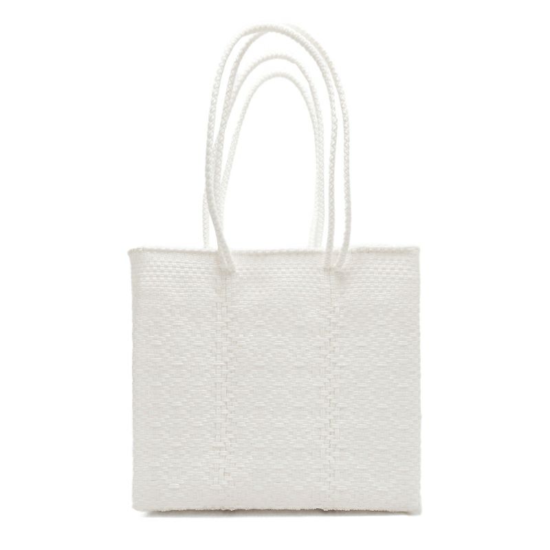 MERCADO BAG - ROMBO - LONG HANDLE - White (S) | Letra｜レトラ公式通販