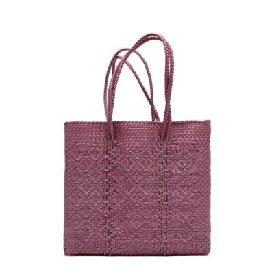 MERCADO BAG - ROMBO - LONG HANDLE - Metallic Pink (S