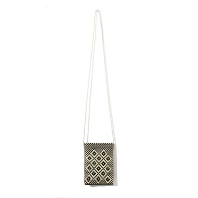 MERCADO POUCH - ROMBO - Black / Cream