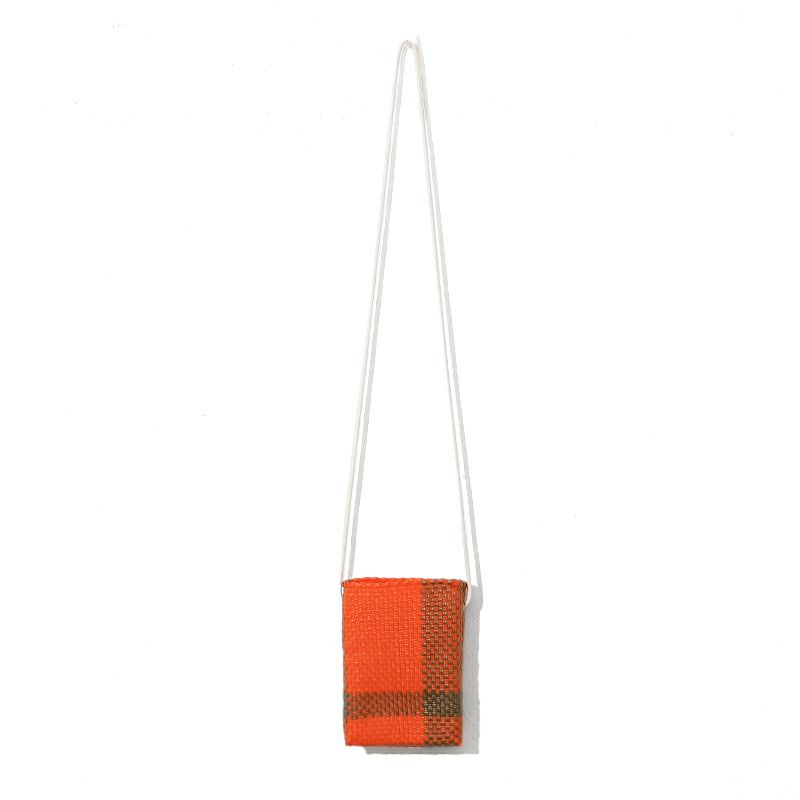 MERCADO POUCH - CROSS LINE - Orange / Gold | Letra｜レトラ公式通販