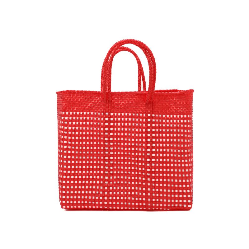 MERCADO BAG - HALF MINI CHECK - Red (S) | Letra｜レトラ公式