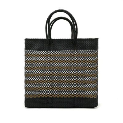 MERCADO BAG - CADENA - Black / Gold /White (M) | Letra｜レトラ公式通販