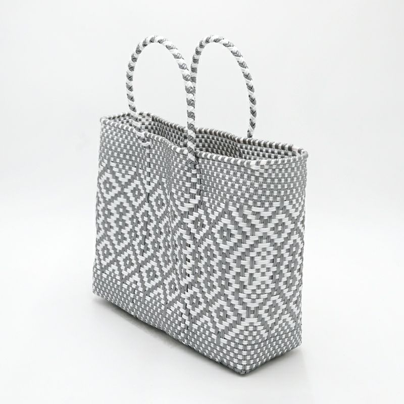 メルカドバック　シルバー MERCADO BAG - ROMBO - Silver (L) | Letra｜レトラ公式通販