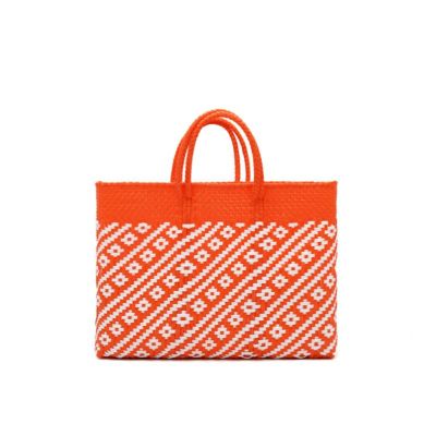 MERCADO BAG - ROMBO LINE - Orange / White (SHORT S) | Letra 