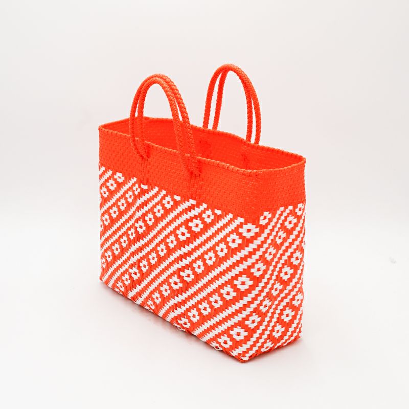 MERCADO BAG - ROMBO LINE - Orange / White (SHORT S) | Letra 