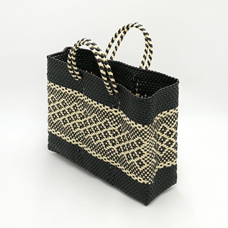 MERCADO BAG - MIMOSA - Black / Cream (SHORT S) | Letra