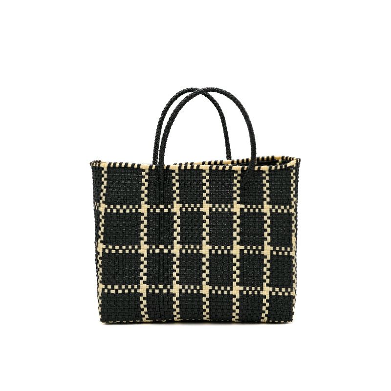 MERCADO BAG - LATTICE - Black / Cream (XS) | Letra｜レトラ公式通販