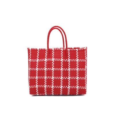 MERCADO BAG - LATTICE - Red / White (XS) | Letra｜レトラ公式通販