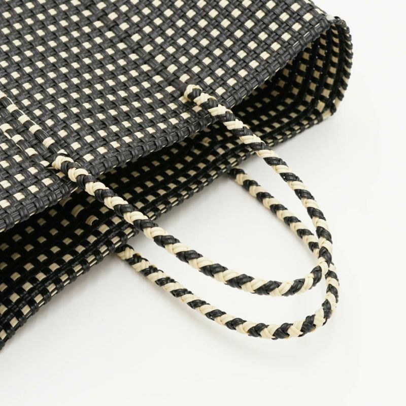 バッグ MERCADO BAG - MINI CHECK - Black MERCADO BAG - MINI CHECK - Black / Cream (S) | Letra｜レトラ