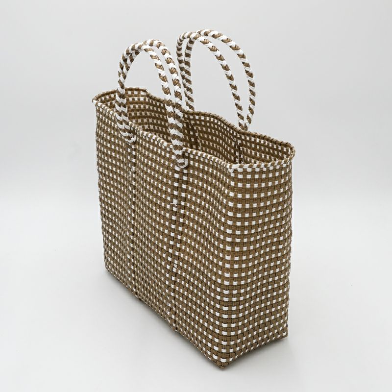 MERCADO BAG - MINI CHECK - Gold / White (M) | Letra｜レトラ
