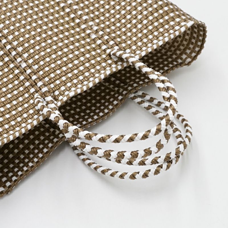 MERCADO BAG - MINI CHECK - Gold / White (M) | Letra｜レトラ