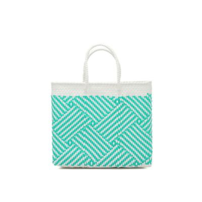 MERCADO BAG - TAPETE - White / Mint (XS)